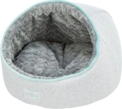 Trixie Hondenmand Iglo Junior Lichtgrijs / Mintgroen - 40X40X27 CM -Hondenbenodigdheden Winkel 1200x1067 2