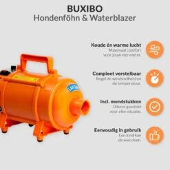 Krachtige Hondenföhn/ Waterblazer Met Draaiknop Om Overtollig Water En Stof Snel Uit De Vacht Te Blazen | Verstelbare Vermogen Standen (500W Tot 2200W) En Verstelbare Temperatuur - Type B Oranje -Hondenbenodigdheden Winkel 1200x1200 927