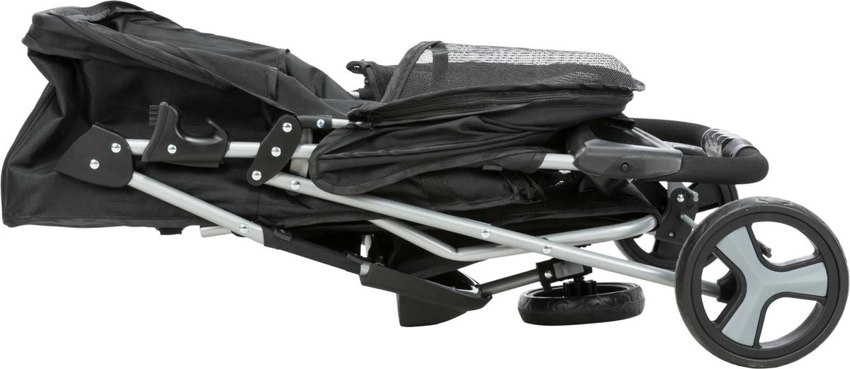 Trixie Hondenbuggy Zwart 80x47x100 Cm | Dierenmand 8 Trixie Hondenbuggy Zwart 80x47x100 Cm | Dierenmand - Afbeelding 8