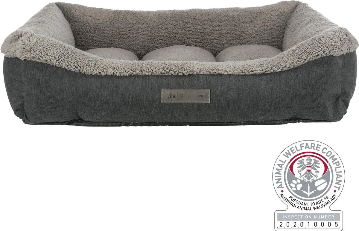 Trixie Hondenmand Bendson Orthopedisch Grijs (90X60 CM) 1 Trixie Hondenmand Bendson Orthopedisch Grijs (90X60 CM)