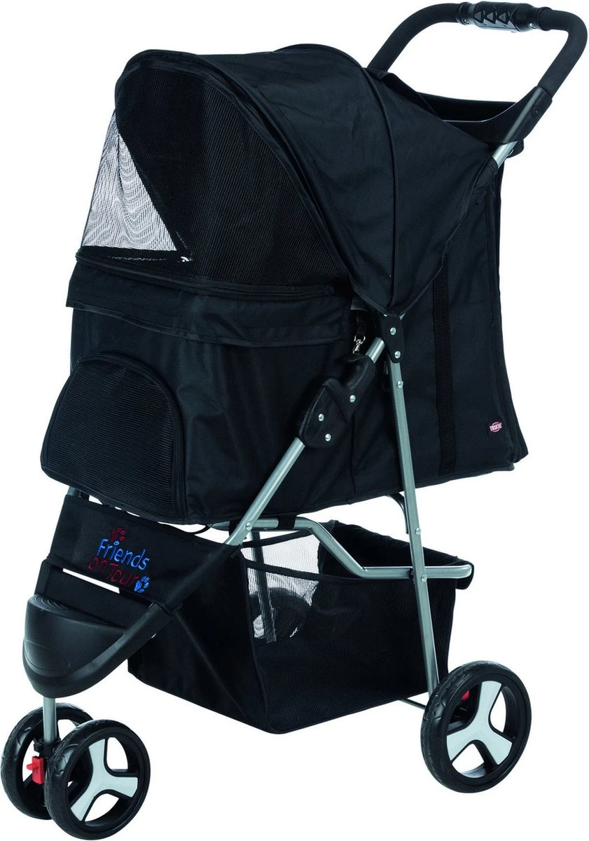 Trixie Hondenbuggy Zwart 80x47x100 Cm | Dierenmand 1 Trixie Hondenbuggy Zwart 80x47x100 Cm | Dierenmand
